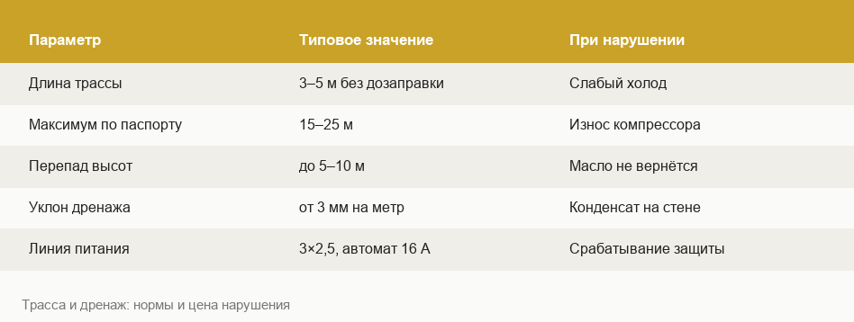 Таблица подбора мощности кондиционера в BTU по площади комнаты